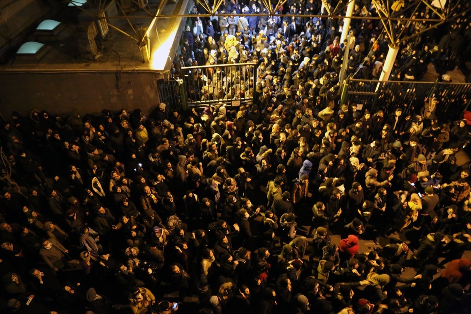 Anti govt protest in Tehran