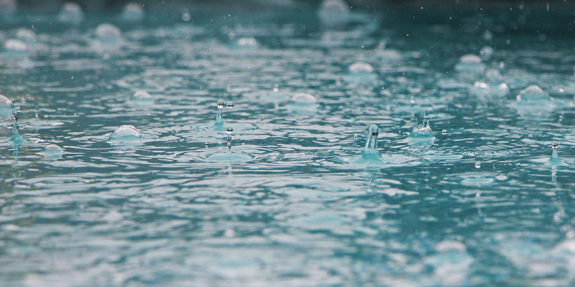 rain-falling-into-water
