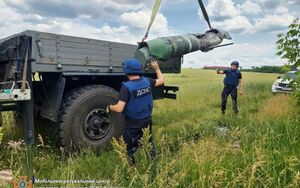 Піротехніки ДСНС знешкодили частину ракети ЗРК «БУК»-М1