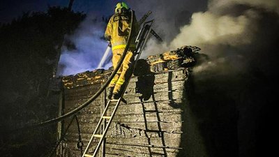 На Львівщині згорів житловий будинок (ФОТО)