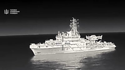 Розвідка уразила унікальний корабель Чорноморського флоту РФ (ВІДЕО)