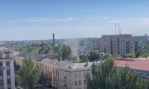 В Донецьку пролунав потужний вибух біля офісу Пушиліна (ВІДЕО)