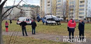 До Львова гелікоптером доставлено 20-річну дівчину з підозрою на інсульт