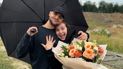 На Львівщині на стрілецькому полігоні ветеран Василь Курило освідчився 23-річній коханій