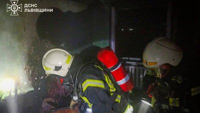На Львівщині горіла квартира