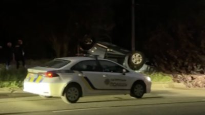 Опубліковано відео моменту ДТП з перекиданням авто у Львові