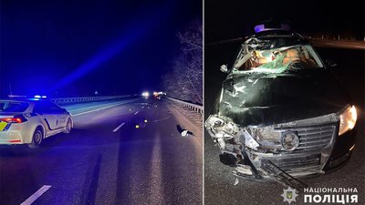 В комендантську годину на Хмельниччині водій легковика на смерть збив пішохода