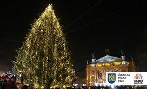 У Львові урочисто відкрили центральну міську ялинку (фото)