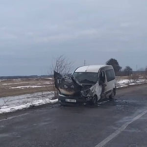 У Львівській області під час руху загорілося авто