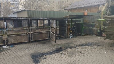 У Львові горів майданчик для відходів