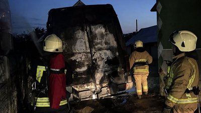 На Львівщині горів автомобіль