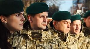 Львівські прикордонники підняли прапори флоту на знак поваги до полонених українських моряків (ВІДЕО)