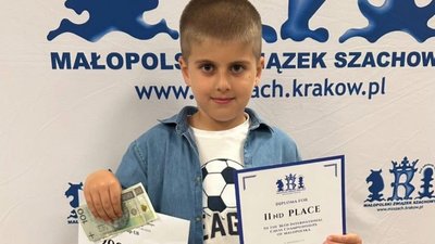 8-річний шахіст із Львівщини здобув «срібло» на турнірі у Польщі