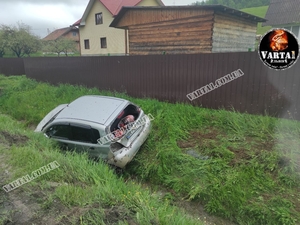 У Львівській області автомобіль з’їхав у кювет