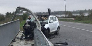 У Львівському районі водій задрімав за кермом та ледь не злетів з моста (ФОТО/ВІДЕО)