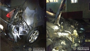 Підприємцю з Рівненщини спалили автомобіль 