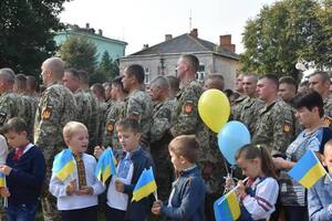 На Львівщині святково зустріли бійців легендарної бригади ім. короля Данила (фото, відео)