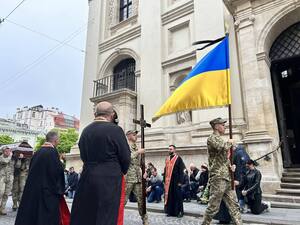 Львів прощається з загиблим на війні Героєм Ростиславом Шафранським (ФОТО)