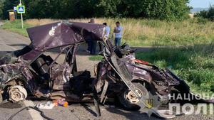 Опубліковано відео моменту смертельної ДТП, у якій загинули онук та дідусь