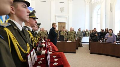 У міськраді 30 львів’ян посмертно нагородили «Почесним знаком Святого Юрія»