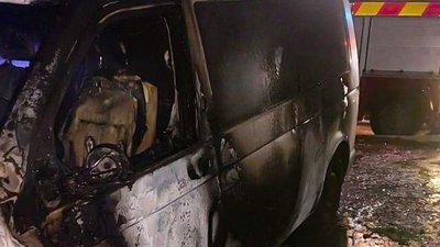 У Львові горіла машина