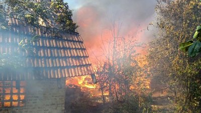На Львівщині сталася пожежа в приватному господарстві