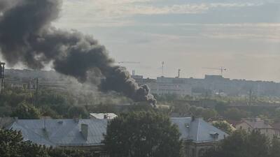 У Львові на вулиці Садовій зайнялась пожежа