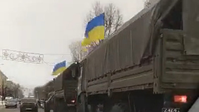 на росії перелякалися танків з українською символікою (ВІДЕО)