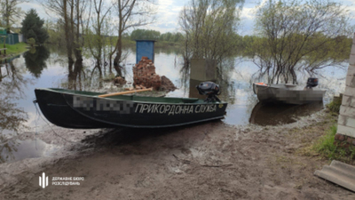 Під час руху притокою Дніпра потонув човен з українськими прикордонниками (ФОТО)