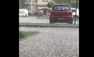 У Львові випав град завбільшки з горошину (відео, фото)