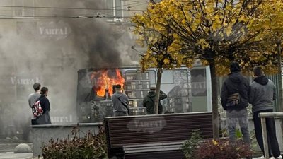 У Львові горів трамвай (ФОТО, ВІДЕО)