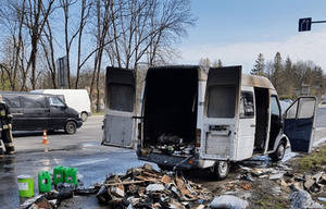 У Львівській області горів автомобіль