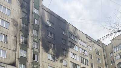 Опубліковано відео повторного влучання шахеда у львівський будинок