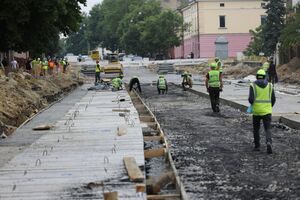 Облаштування квазікільця на Шевченка: актуальний стан робіт (фото)