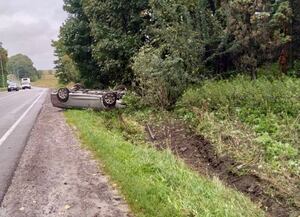 У Львівській області перекинувся автомобіль