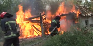 У Львові горіла господарська будівля (відео)