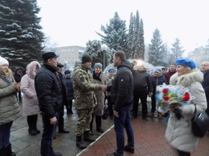 У Бориславі зустріли звільненого з полону Тараса Гап'яка (фото, відео)