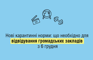 В Україні з 6 грудня діятимуть нові карантинні правила