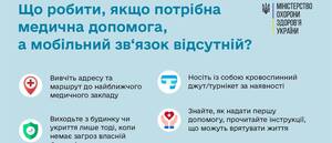 Що робити, якщо потрібна медична допомога, а мобільний зв‘язок відсутній — рекомендації МОЗ