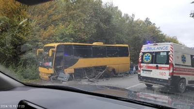 На Львівщині сталася ДТП за участі автобуса