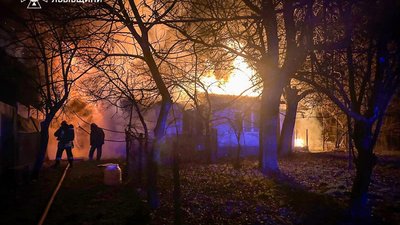 На Львівщині горів житловий будинок