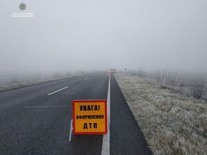 На Львівщині, внаслідок ожеледиці, легковик злетів у кювет