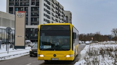 У Львові на маршрут № 51 виїхало 10 низькопідлогових автобусів