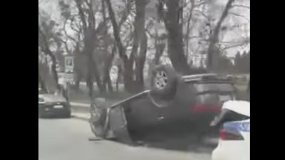 У Львові перекинувся автомобіль