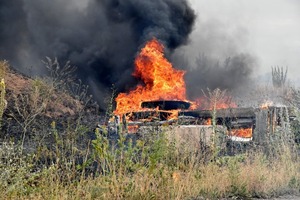 В районі проведення ООС сталася масштабна пожежа (фото)