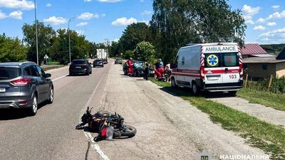 У ДТП на Рівненщині травмувався неповнолітній мотоцикліст