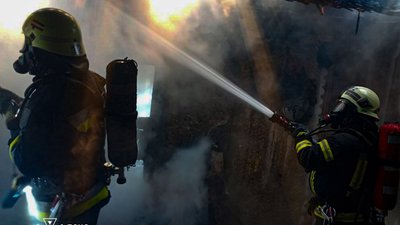 На Львівщині горіла дровітня