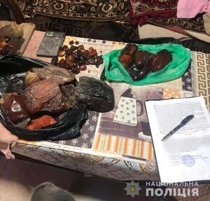 На Рівненщині вилучили бурштин вартістю у майже шість тисяч доларів США (фото, відео)