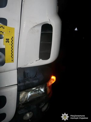 Пошкодження вантажівки Scania