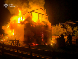 Був повністю охоплений вогнем: на Львівщині горів житловий будинок (ФОТО)